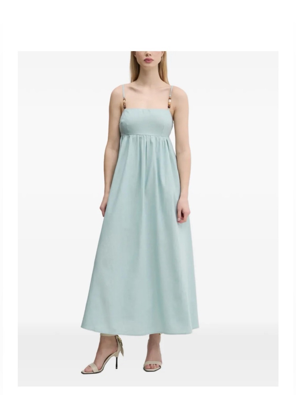 Abercrombie & Fitch Spaghetti Strap Maxi Dress (seafoam)